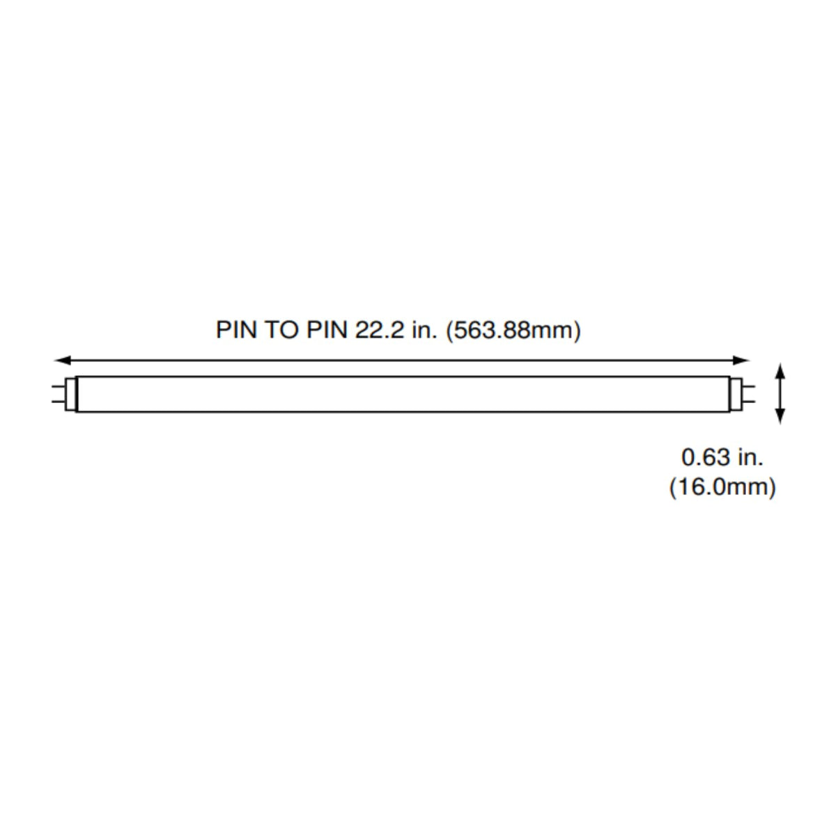 24 Inch 24W 4100K Cool White T5 Fluorescent Bulb Pack of 6 W6013