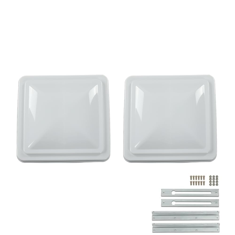 14" x 14" White Roof Vent Cover 2Pc W239486