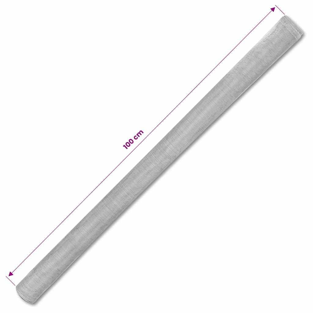 Aluminum Mesh Roll 39.4x196.9 Inch Silver Y40578