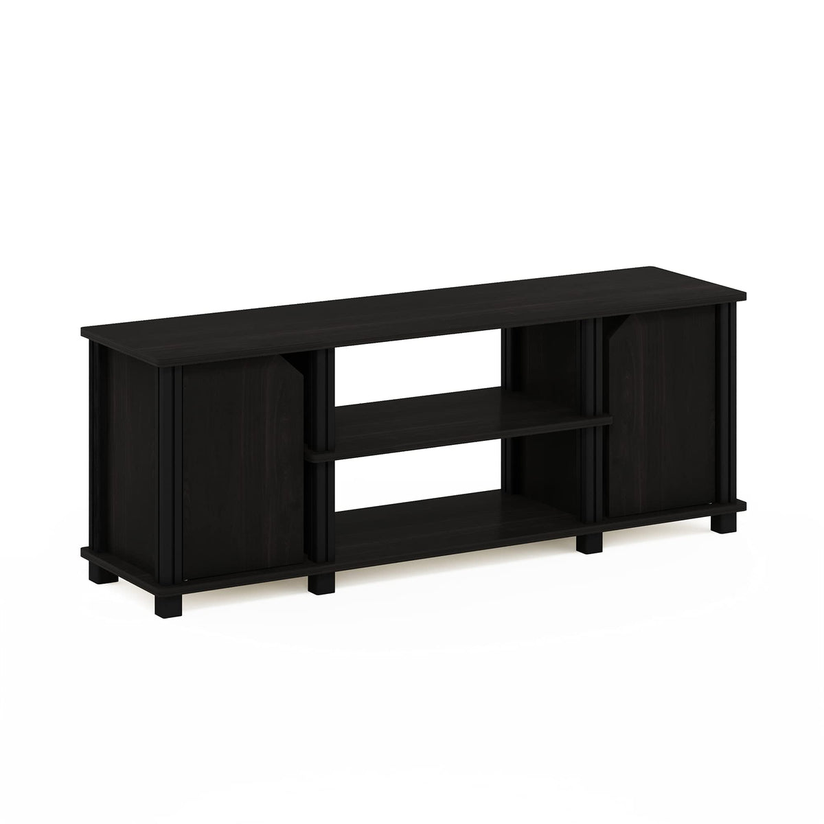 3-Tier Open Shelf TV Stand with Cabinets Z3293