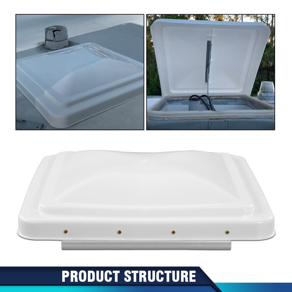 14" x 14" White Roof Vent Cover 2Pc W239486