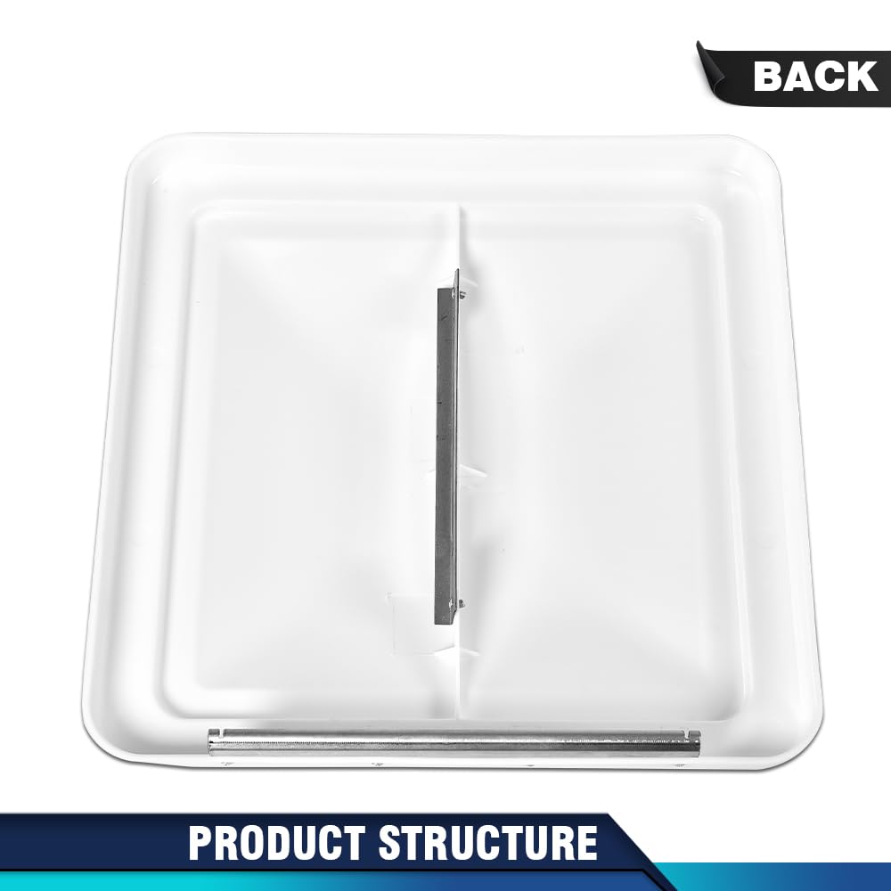 14" x 14" White Roof Vent Cover 2Pc W239486