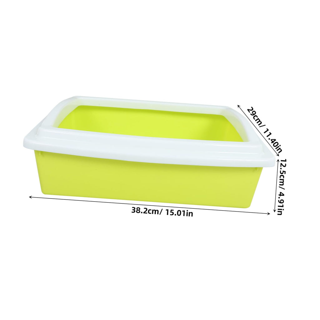 Open Top Cat Litter Box with Frame Semi-Enclosed L600474