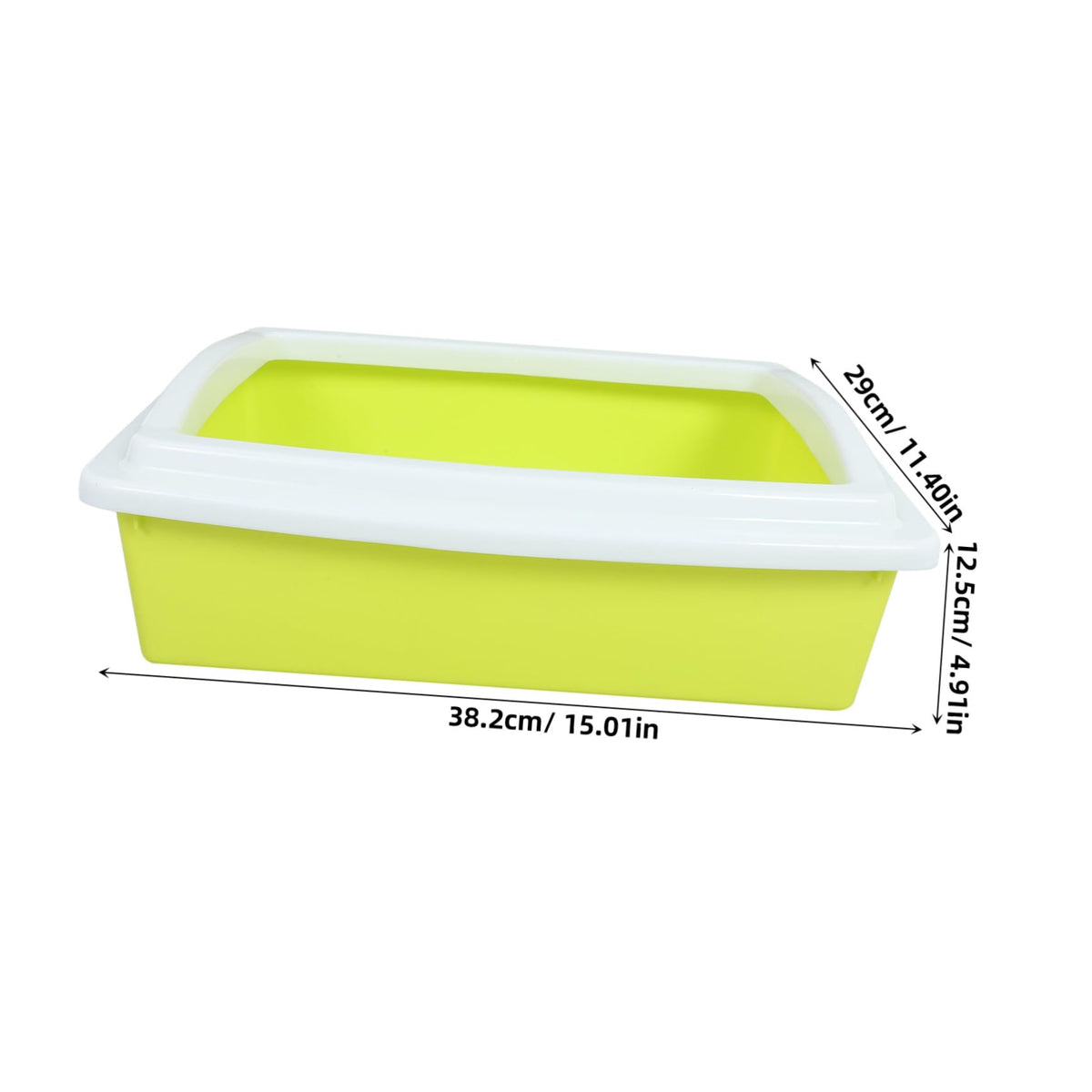 Open Top Cat Litter Box with Frame Semi-Enclosed L600474