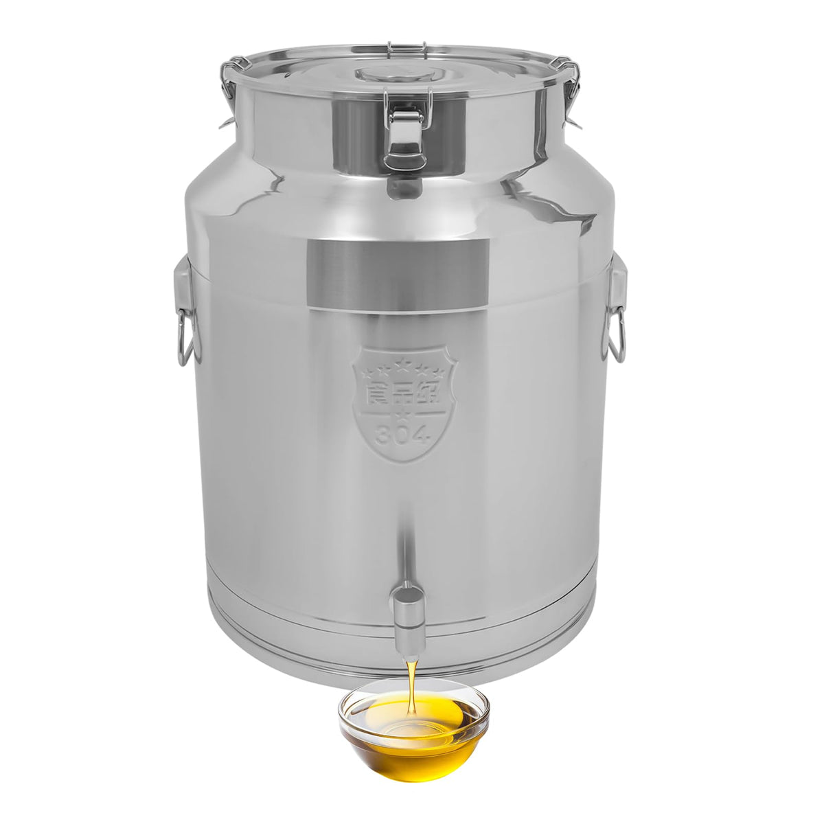 304 Stainless Steel Milk Can with Spigot V7868
