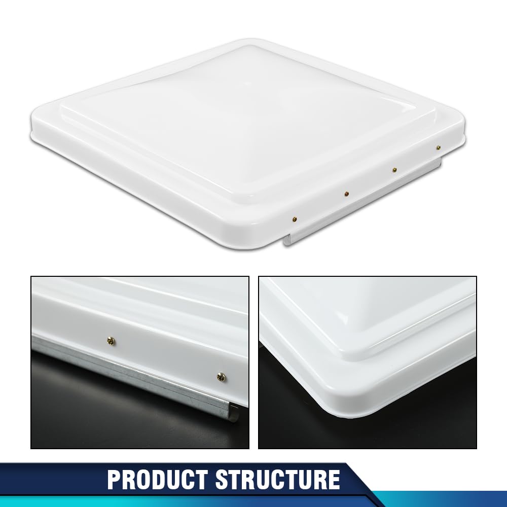 14" x 14" White Roof Vent Cover 2Pc W239486
