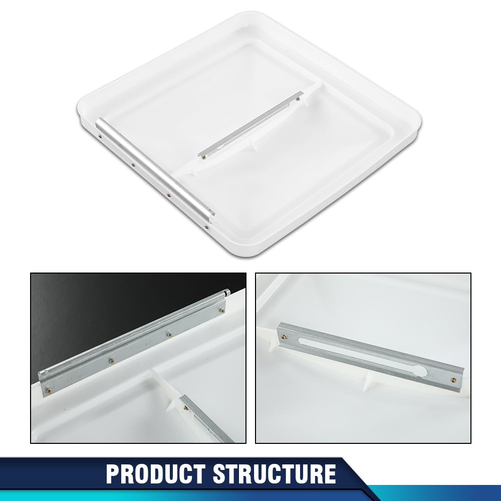 14" x 14" White Roof Vent Cover 2Pc W239486