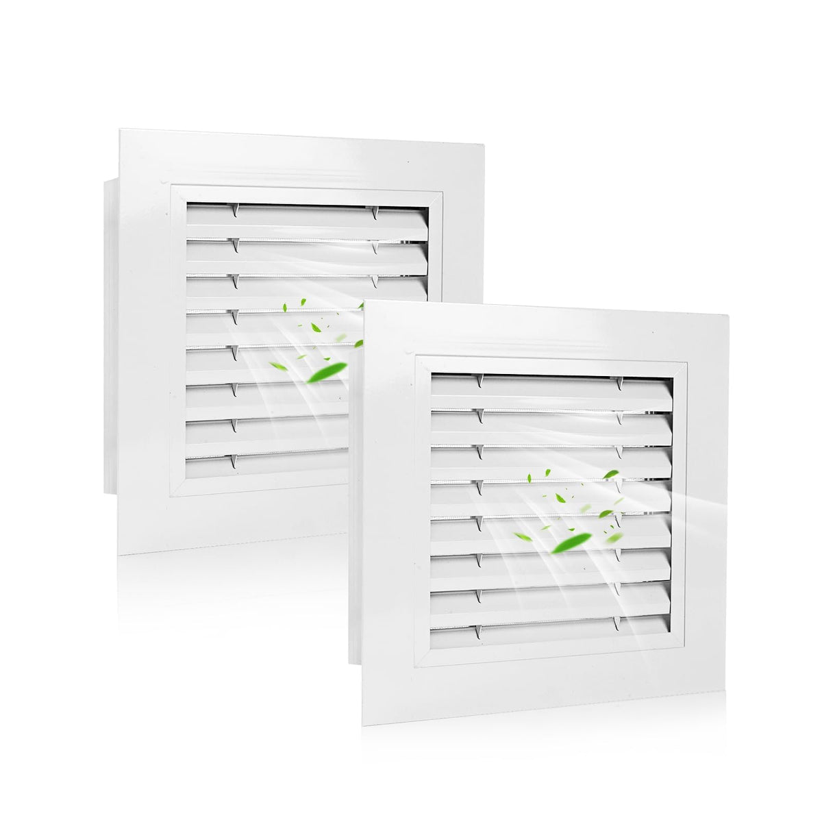 14" x 14" Aluminum Gable Vents with Screen, 2 Pack G58115