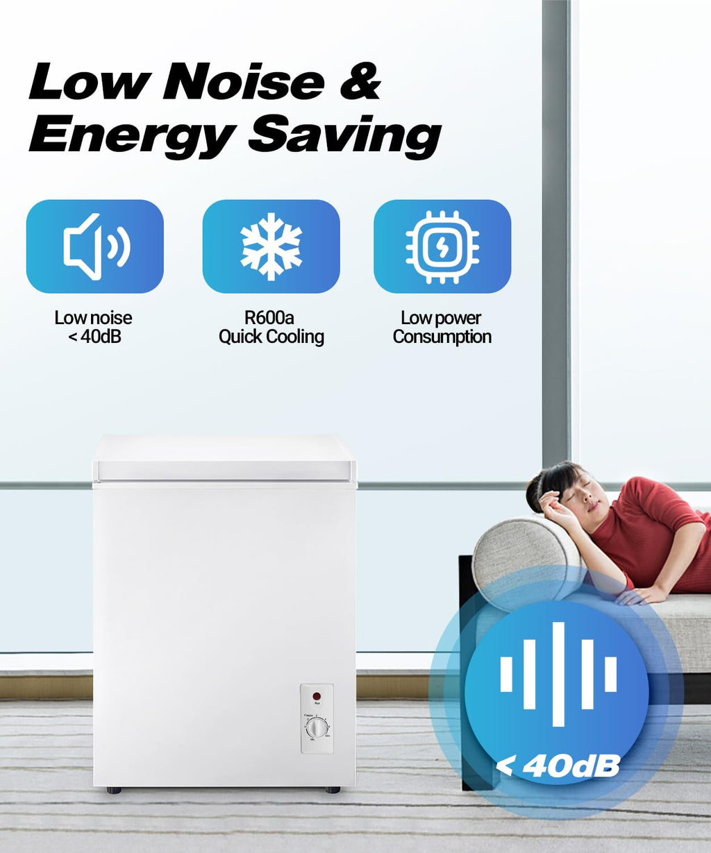 5.0 cu.ft Chest Freezer with Temperature Control O98983