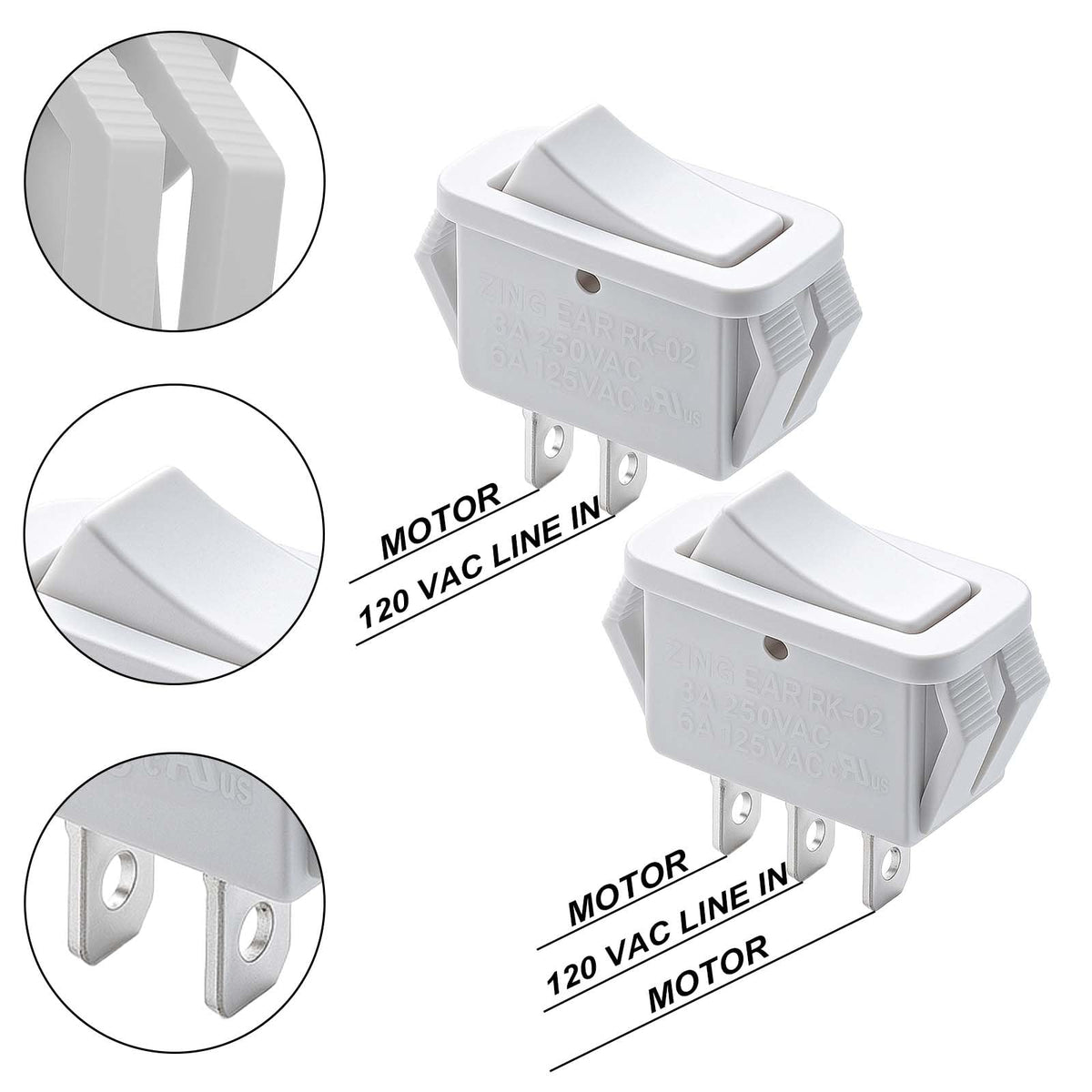 Range Hood Rocker Switch Kit T5778