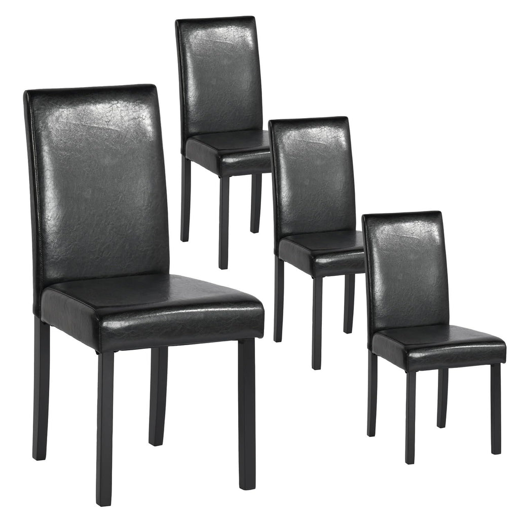 Upholstered PU Leather Dining Chairs Set of 4 R662050