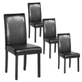 Upholstered PU Leather Dining Chairs Set of 4 R662050