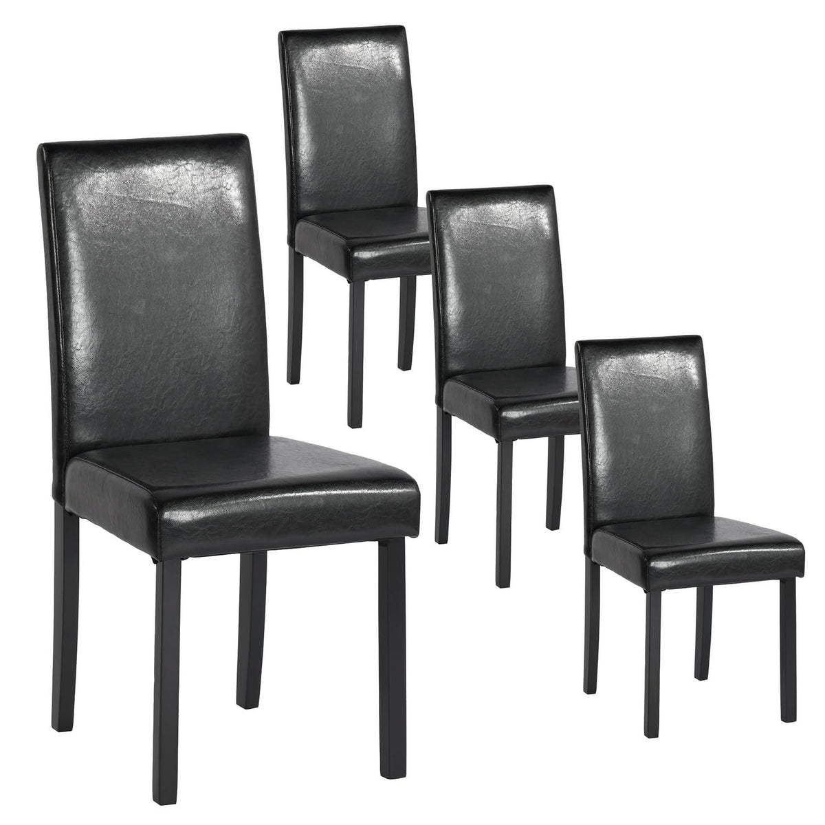 Upholstered PU Leather Dining Chairs Set of 4 R662050