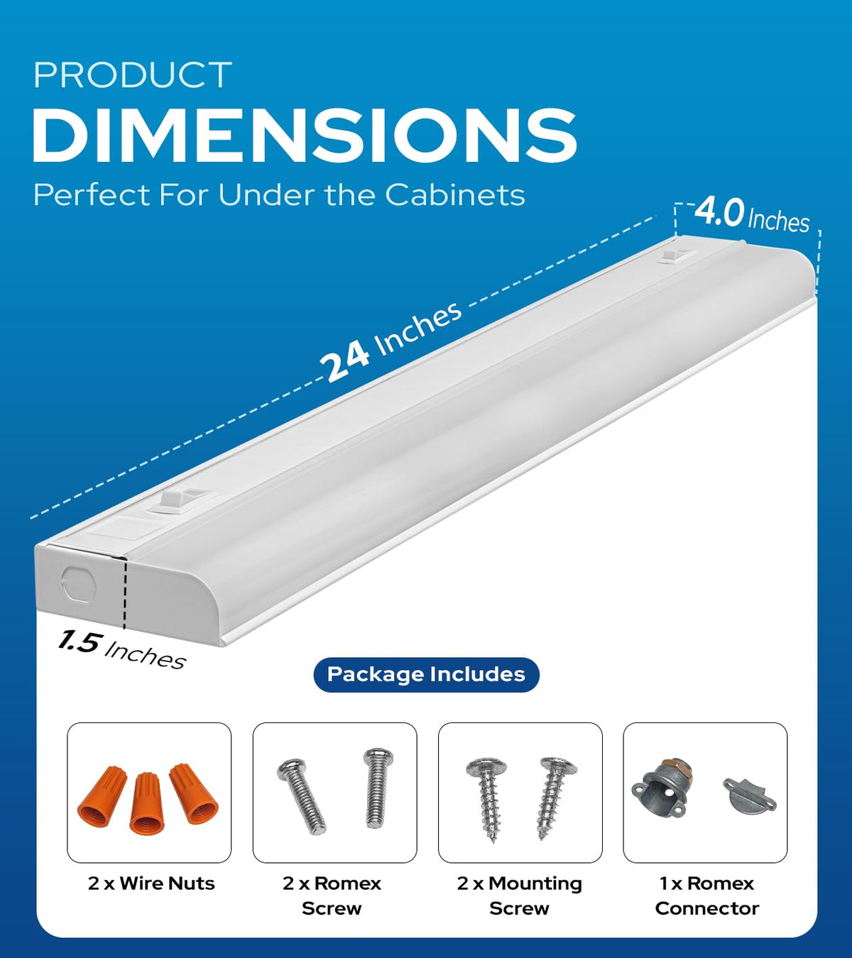 24" Hardwired Under Cabinet Lighting G59814