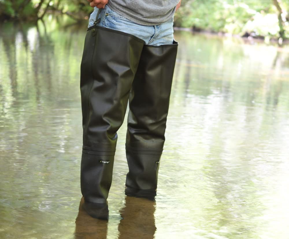 Waterproof PVC Fishing Bootfoot Hip Wader W17632