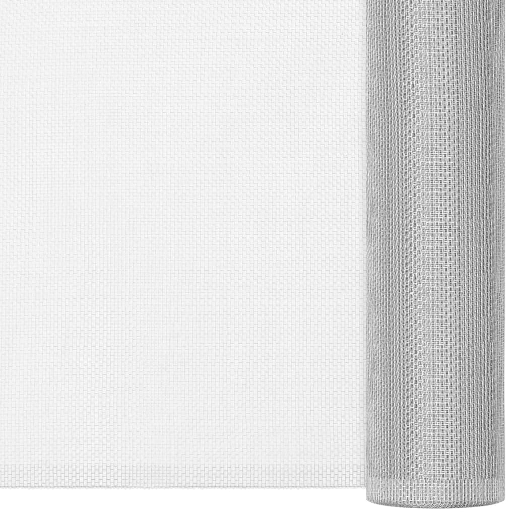 Aluminum Mesh Screen 44.1" x 196.9" Silver X94893