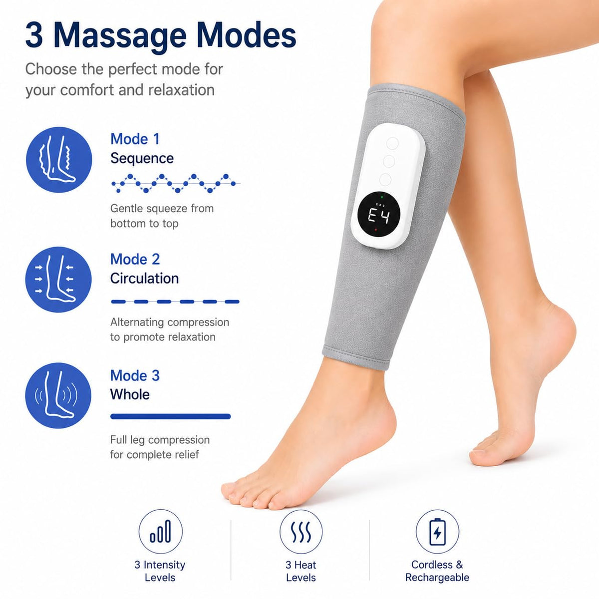 Cordless Air Massage Kneading Leg Massager Y7057
