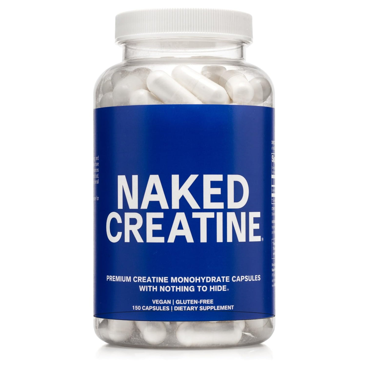Micronized Creatine Monohydrate Capsules 2.5g 75 Servings Vegan X301