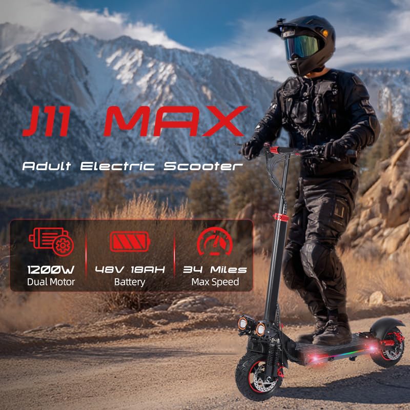900W to 1600W 48V 18ah Folding Electric Scooter 11 Inch Tires G93567