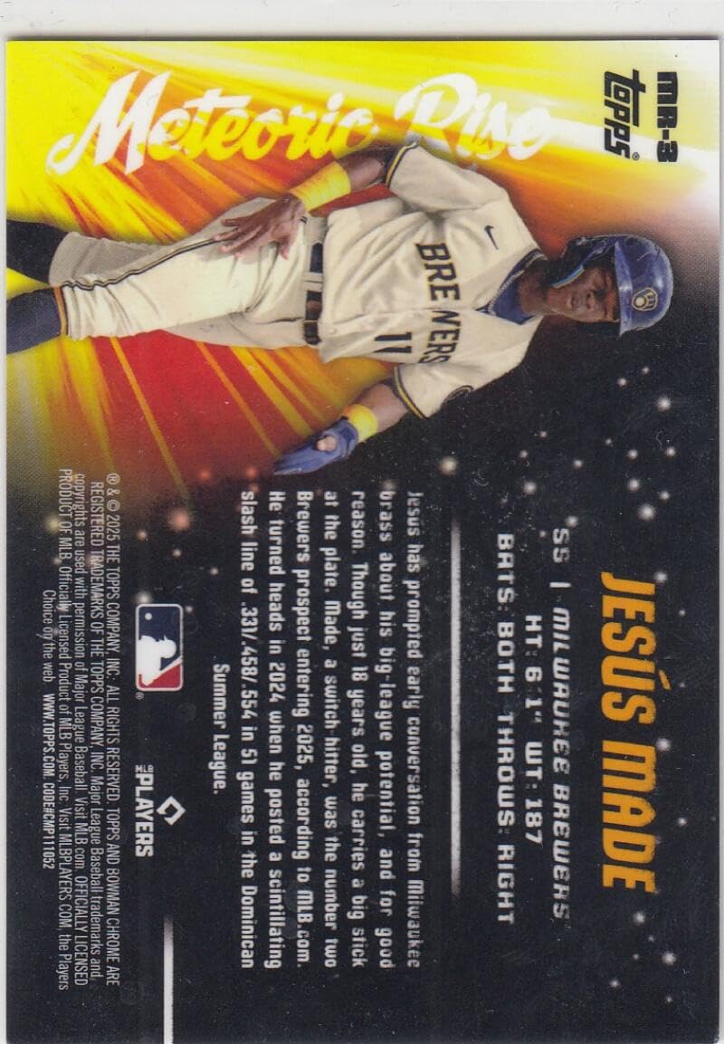 2025 Bowman Chrome Mega Box Green Mojo Refractor Baseball Trading Card 55/99 C945
