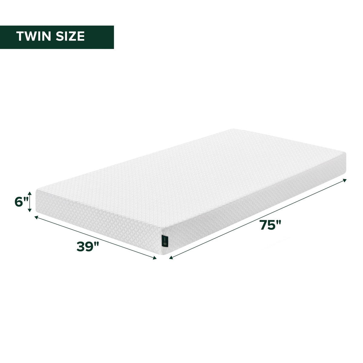 6 Inch Twin Memory Foam Mattress H5520