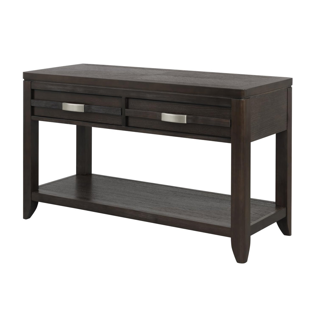 48" Two-Drawer Console Table with Storage Shelf S785