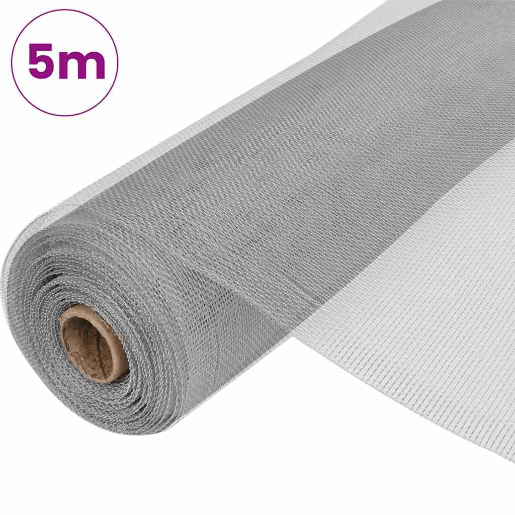 Aluminum Mesh Roll 39.4x196.9 Inch Silver Y40578