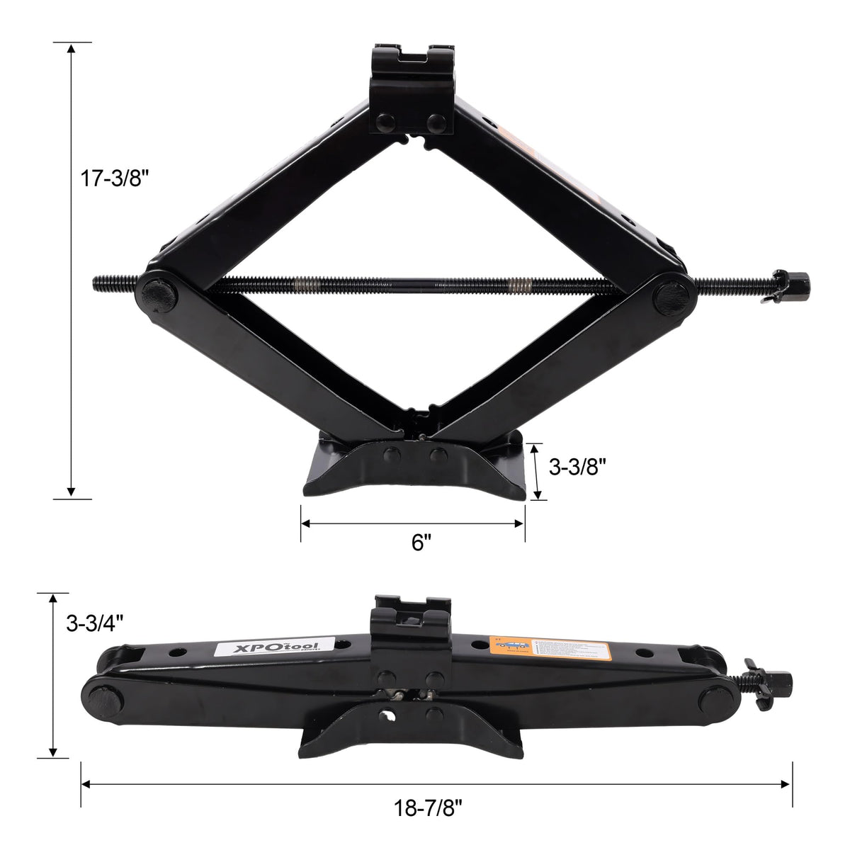 3 Ton Scissor Car Jack Kit with Wrench G9414