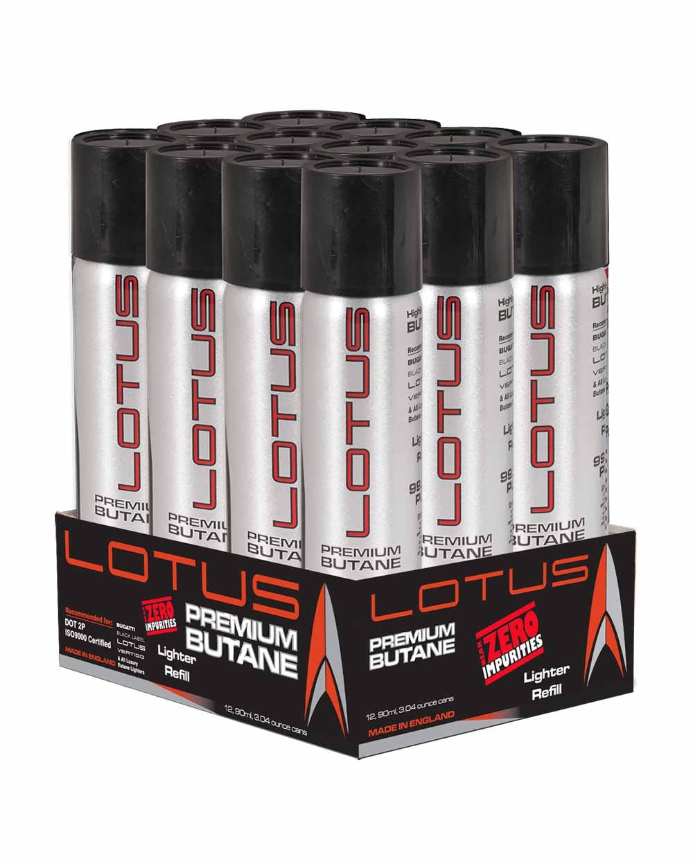 90 ml Butane Lighter Fuel Gas Refill 12 Pack G5841