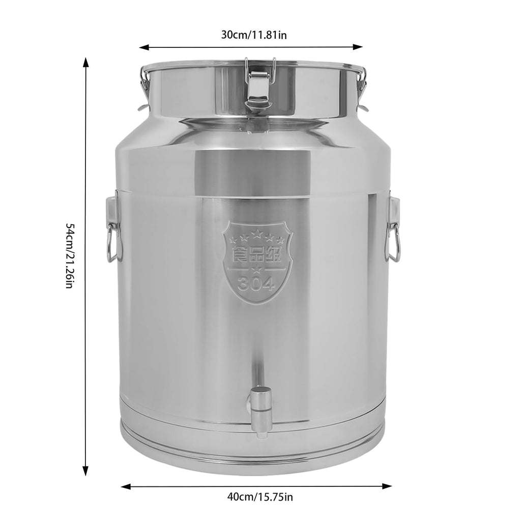 304 Stainless Steel Milk Can with Spigot V7868