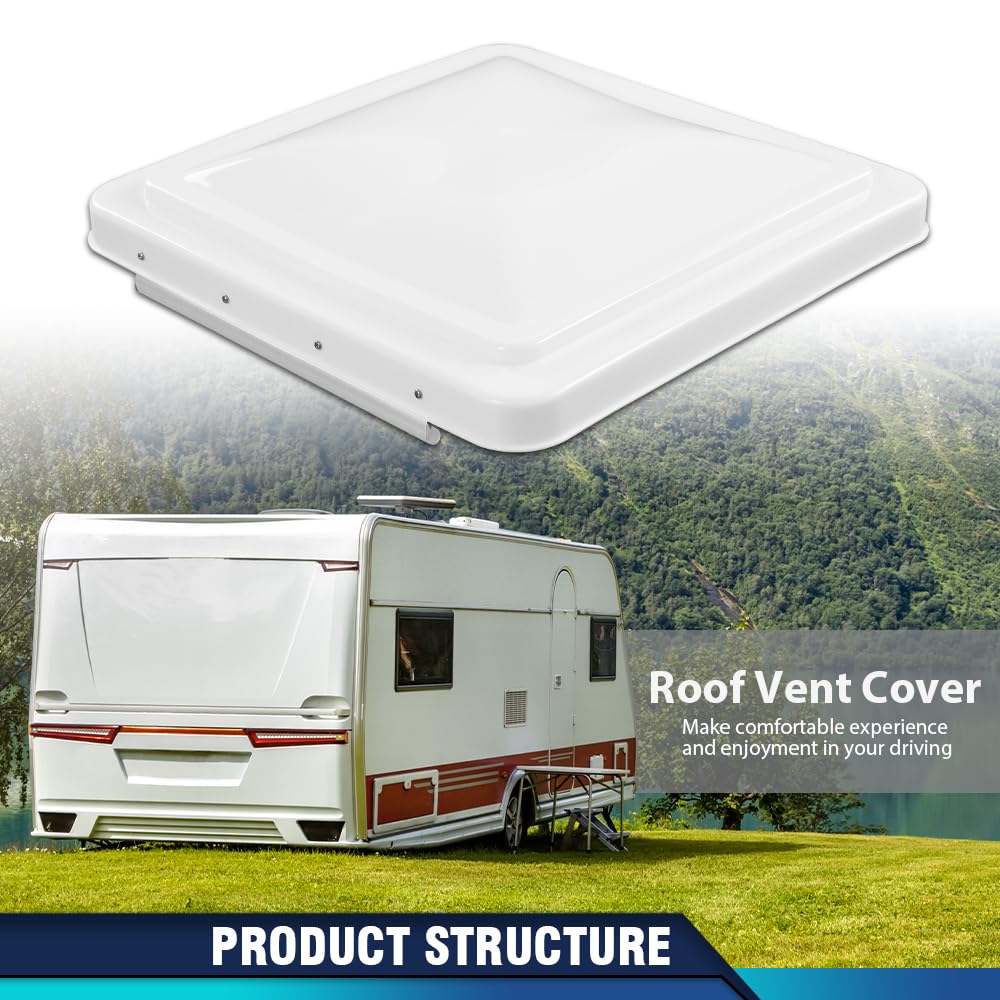 14" x 14" White Roof Vent Cover 2Pc W239486