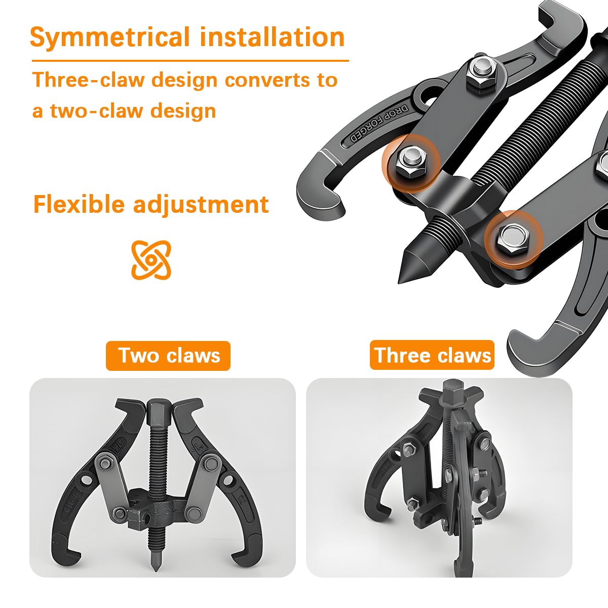 6 Inch Inner Bearing Puller with Reversible Jaws Z77976