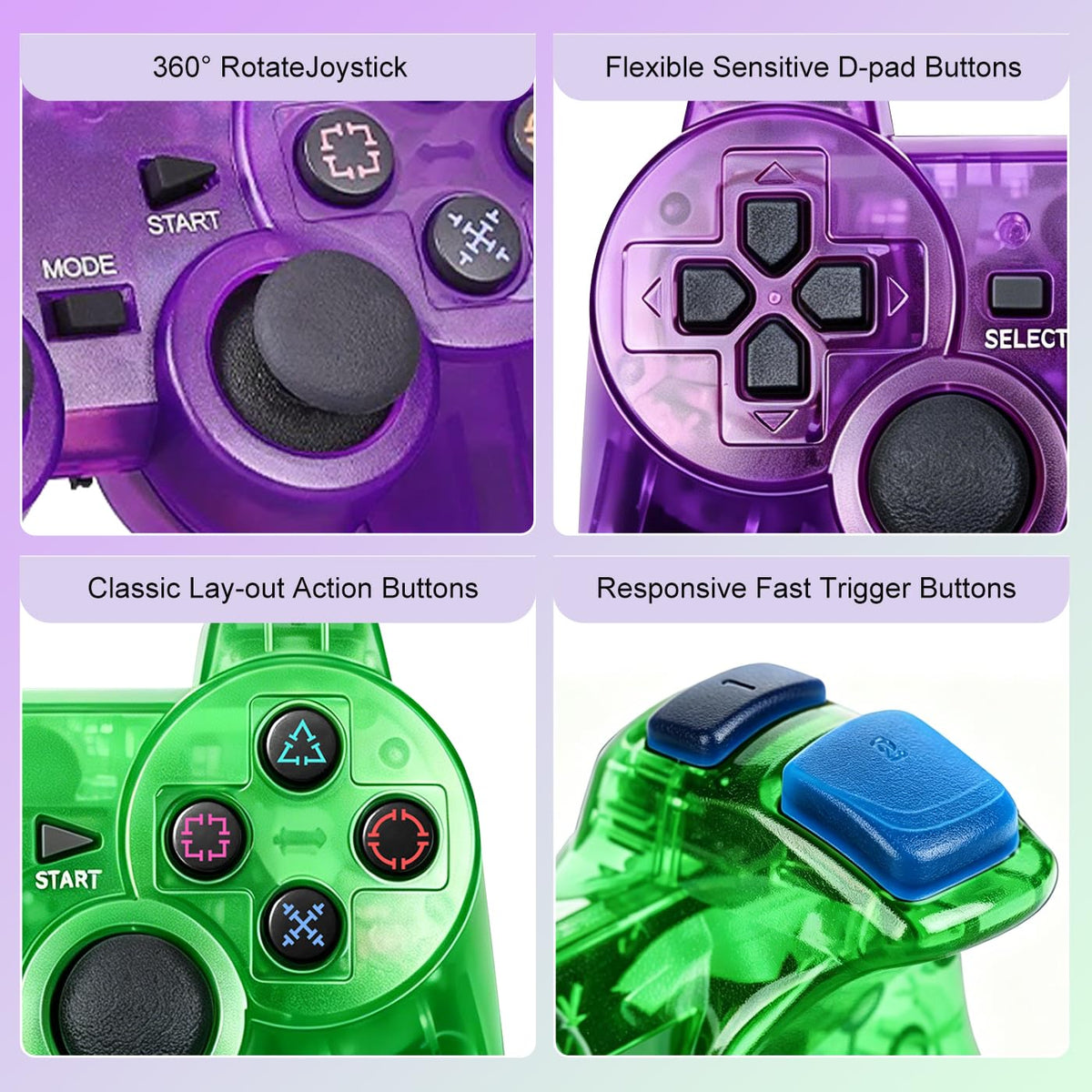 2 Packs Wireless Controller Q342799