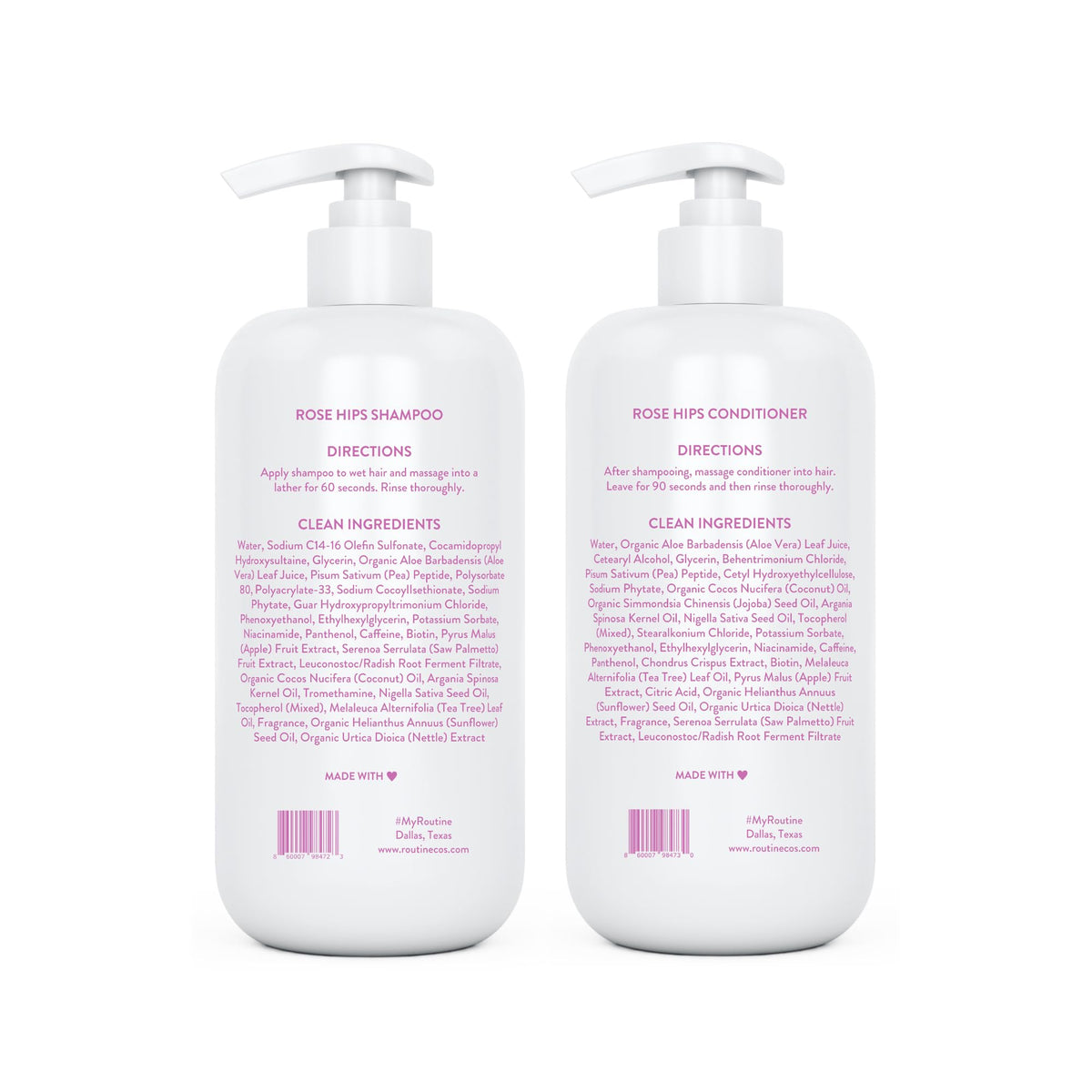 Rose Hips Shampoo and Conditioner Set K413