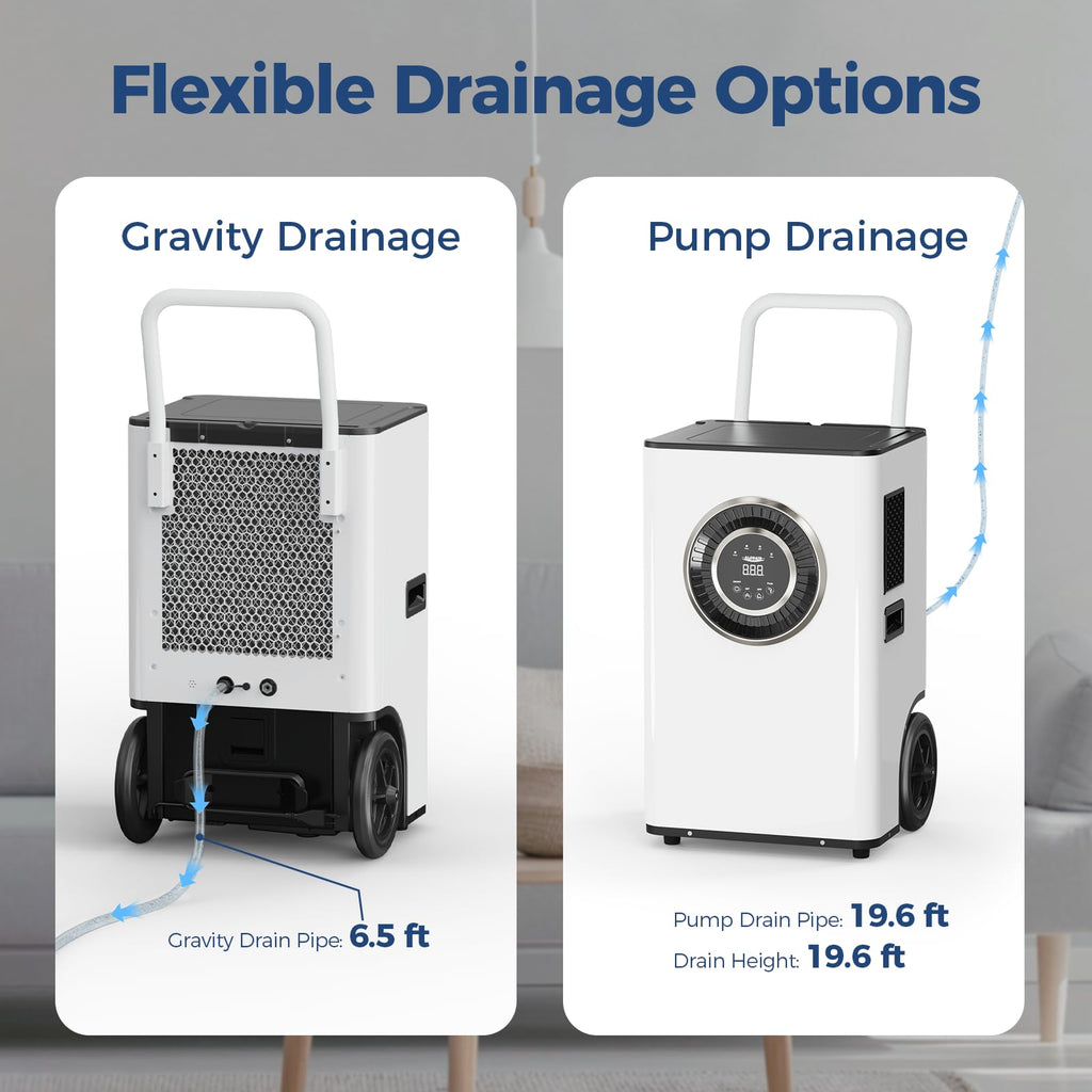 110 PPD Portable Commercial Dehumidifier with Pump B1873