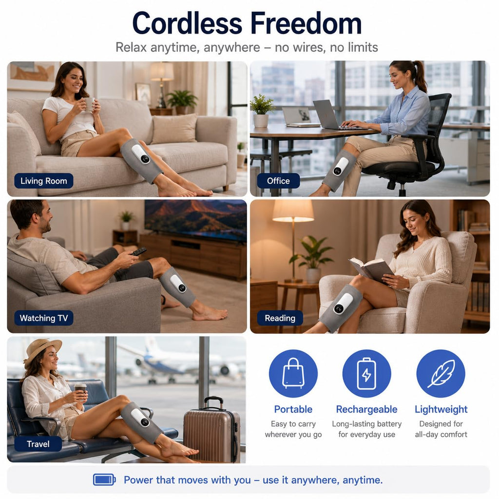 Cordless Air Massage Kneading Leg Massager Y7057