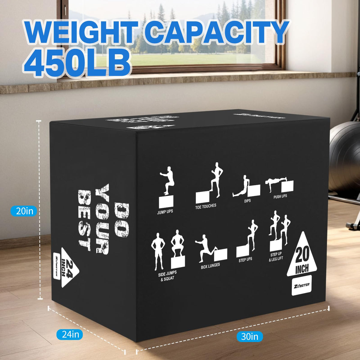 3-in-1 Plyometric Jump Box C8762