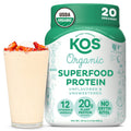 Vegan Protein Powder, Unflavored & Unsweetened Pea Protein Blend, 20 Servings K38029