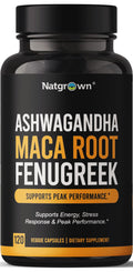 Ashwagandha Maca Root Fenugreek Capsules 120 Ct X162
