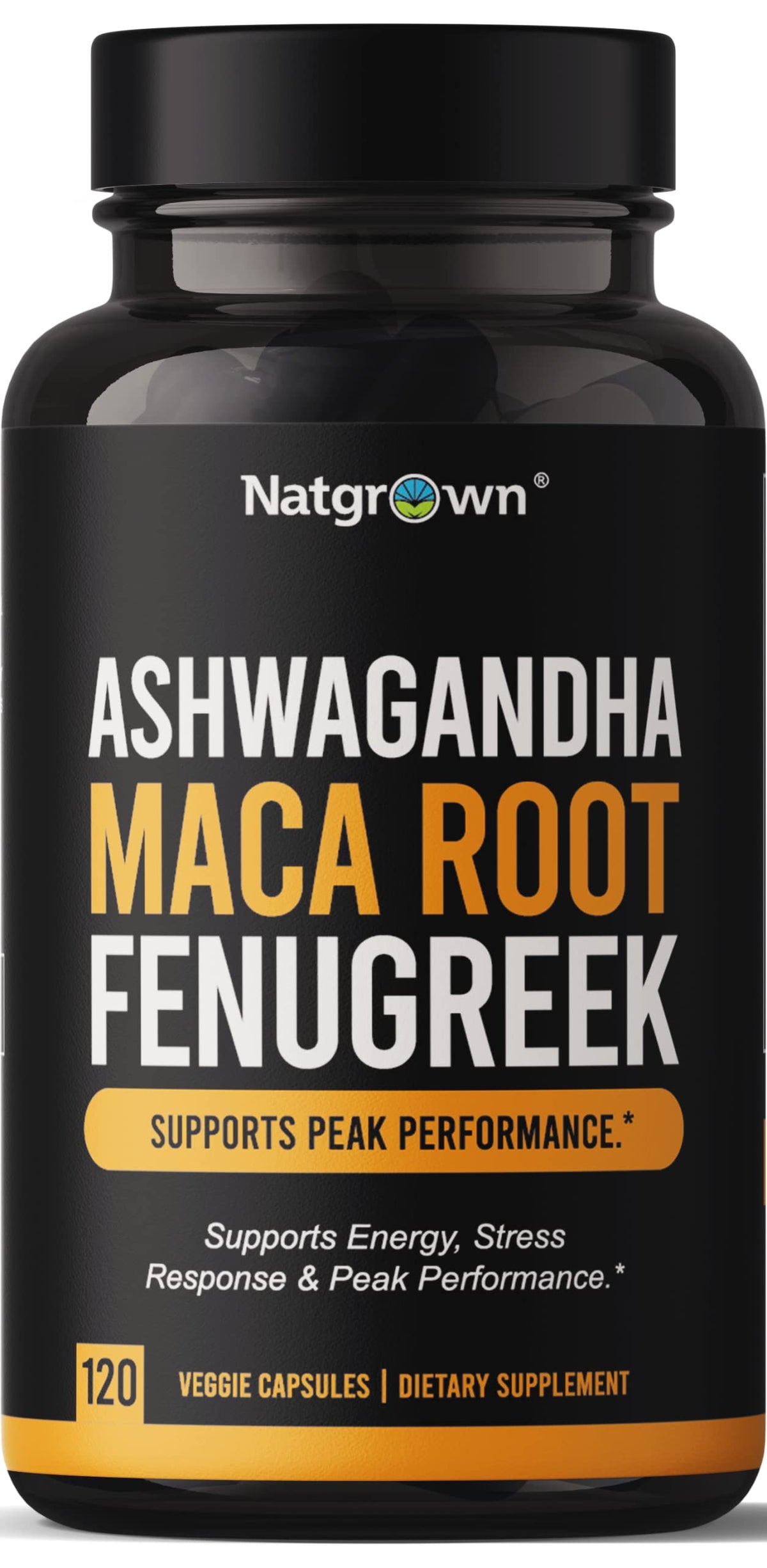 Ashwagandha Maca Root Fenugreek Capsules 120 Ct X162