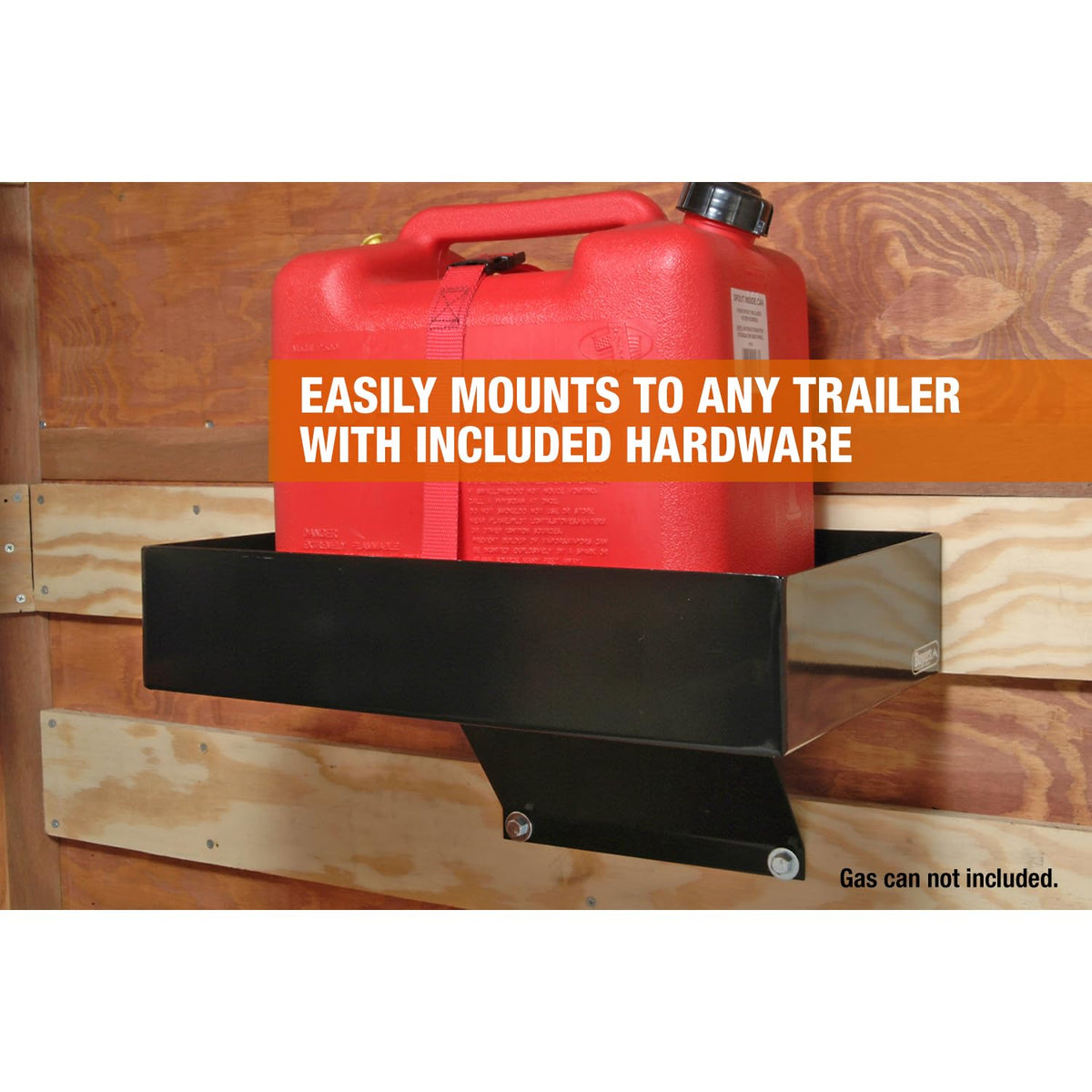 Carbon Steel Gas Container Rack with Nylon Strap, Black E6293