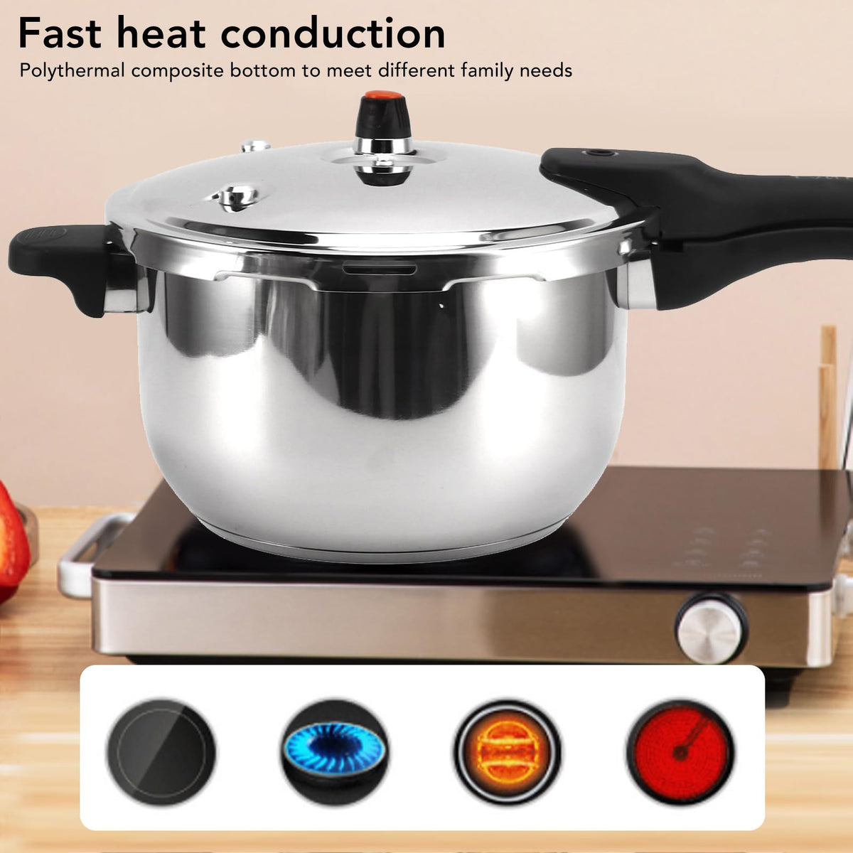 Stainless Steel 3L Pressure Cooker Z3013