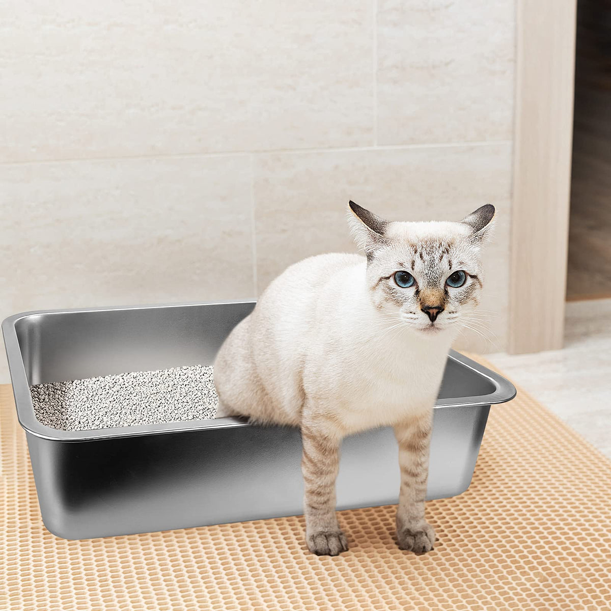 Stainless Steel Litter Box O56041