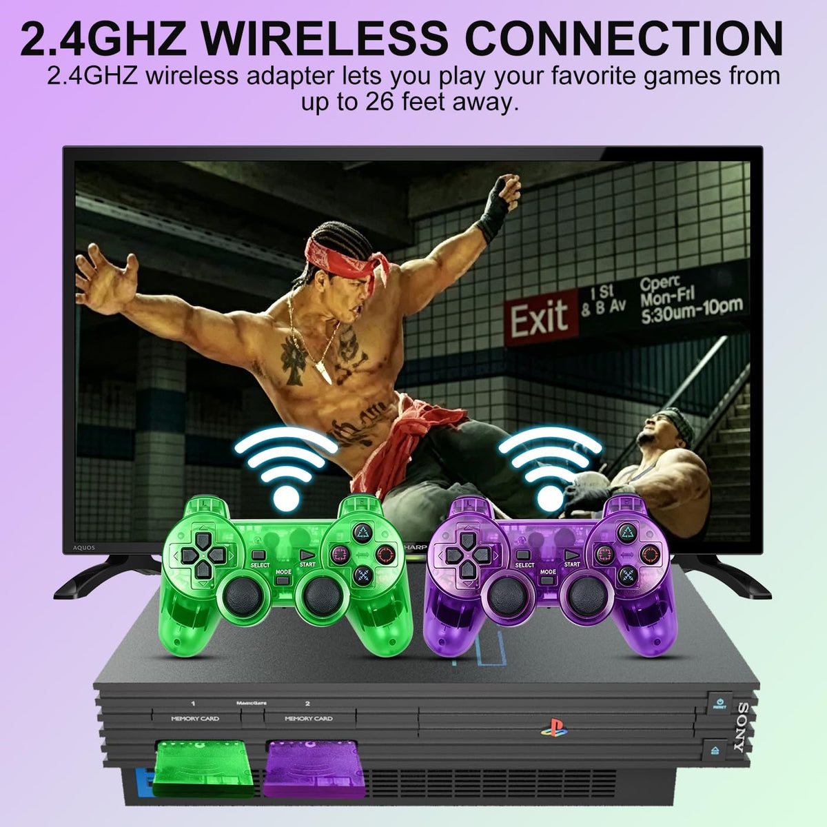 2 Packs Wireless Controller Q342799