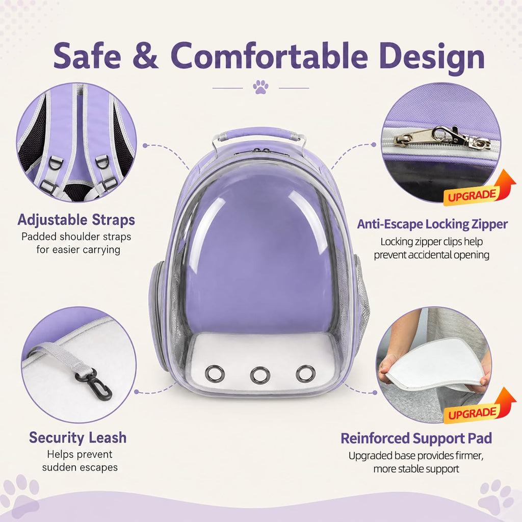 Expandable Cat Carrier Backpack with Bubble Window T1540