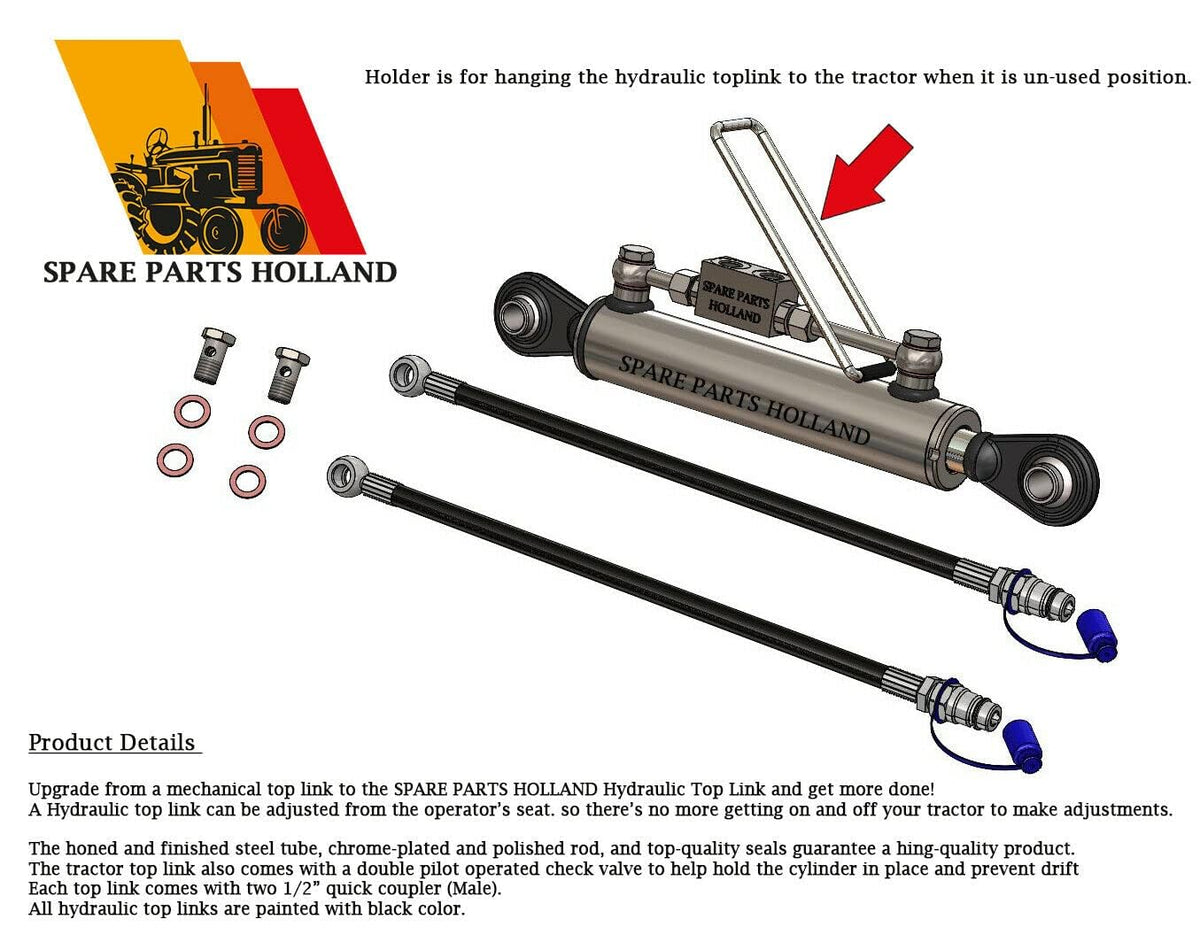 Hydraulic Top Link Cat 1-1 with Locking Block S799722