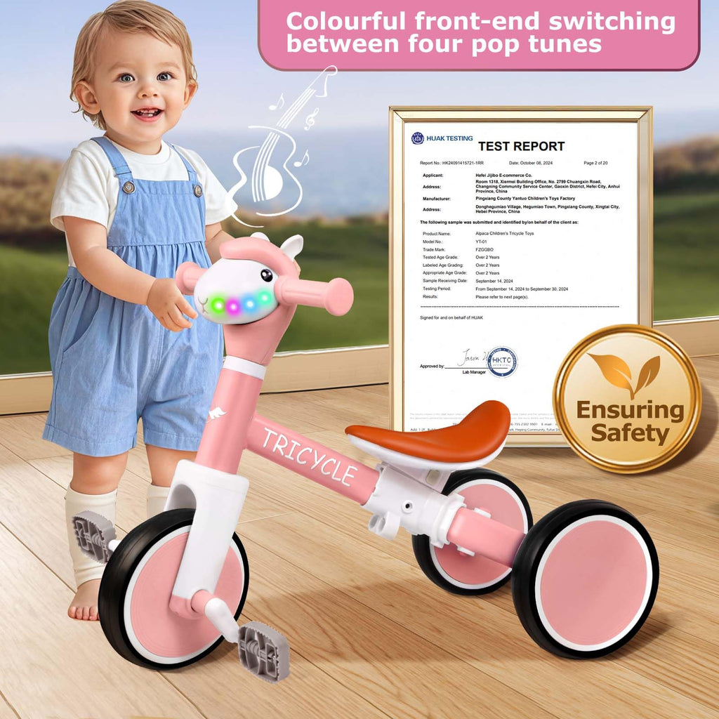 4-in-1 Kids Tricycle with Light & Music I5671