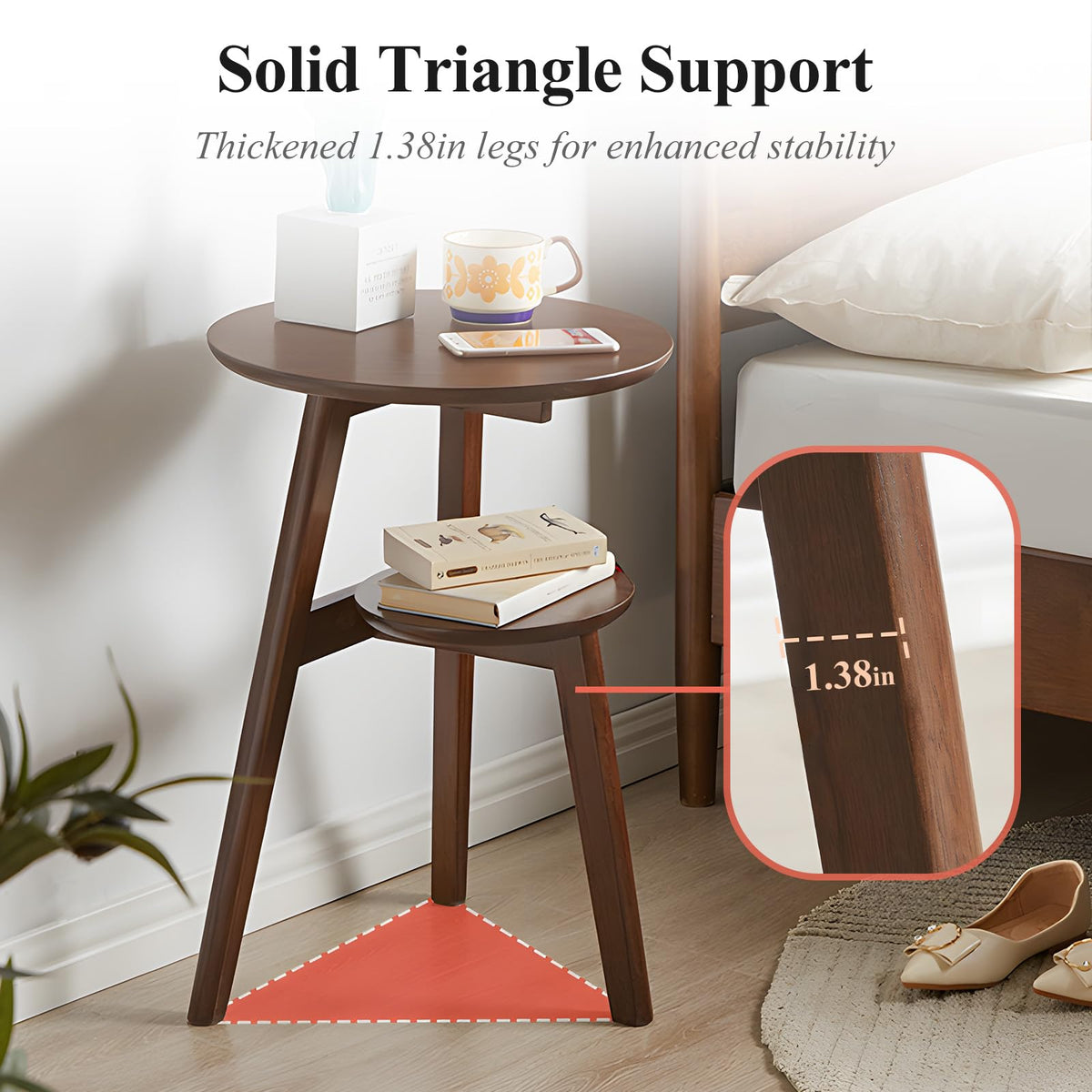 2-Tier Round Side Table N7559