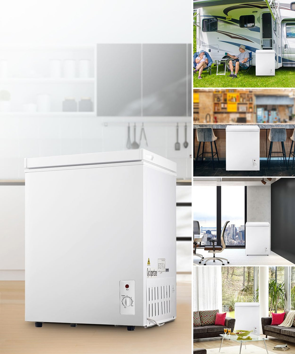 5.0 cu.ft Chest Freezer with Temperature Control O98983