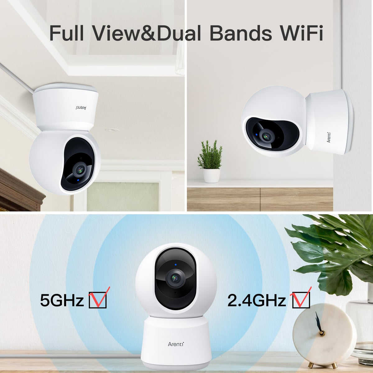 4MP 5G WiFi 6 Indoor Security Cameras Y286